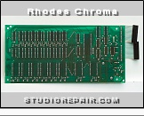 Rhodes Chroma - CPU Board - PCB * Model 2101 - Computer Board: soldering side