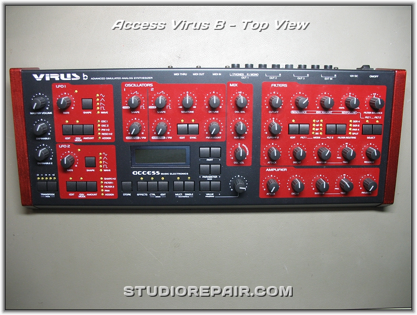 STUDIO REPAIR - Access Virus B - Top View