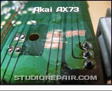 Akai AX73 - Audio Output Board * Maintenance & Repair - Cracked Circuit Board