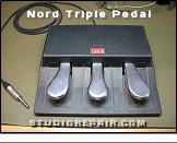 Clavia Nord Triple Pedal - Top View * …
