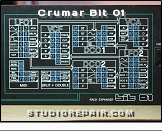 Crumar Bit 01 - Front Panel * Parameter Diagram