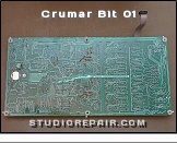 Crumar Bit 01 - Digital Board * PCB P1115 - Computer Control & Waveform Generator - Soldering Side