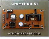Crumar Bit 01 - Power Supply * PSU PCB P1112 - Component Side