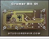 Crumar Bit 01 - Power Supply * PSU PCB P1112 - Soldering Side