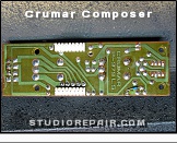 Crumar Composer - Circuit Board * P-979 - Left Hand Controller PCB - Soldering Side