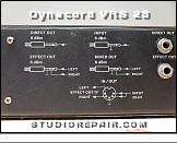 Dynacord VRS 23 - Rear View * Terminal Layout