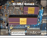 E-MU Emax - Host Processor * National Semiconductor NS32008 CPU (a 32-Bit NS16032 /w 8-Bit External Data Bus) w/ NS32C201 TCU (Timing Control Unit)