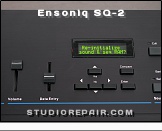 Ensoniq SQ-2 - Top Panel * Display Section: Volume & Data Entry Slider, Cursor & Command Buttons