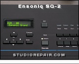 Ensoniq SQ-2 - Top Panel * Display Section: Cursor & Edit Buttons