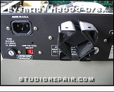 Eventide H3000-D/SX - Rear Panel * Mains inlet and the voltage regulator's heat sink