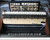 Jen SX1000 - Keyboard * Keyboard PCB. At the right: the M110 integrated digital synthesizer (combines a DCO and keyboard scanner).