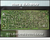 Korg EX-800 - Chorus Board * KLM-598 Chorus PCB - Soldering Side