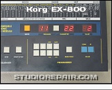 Korg EX-800 - Panel View * Programmer Section