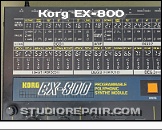 Korg EX-800 - Panel View * Parameter Reference: DCO1, Mode, DCO2, DEG1 & DEG2