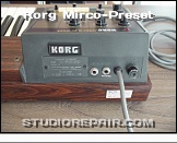 Korg M-500SP Mirco-Preset - Rear View * …