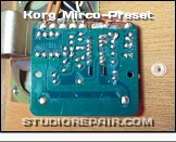 Korg M-500SP Mirco-Preset - Speaker / Amp * KLMC-117 - Speaker Amplifier Board - Soldering Side