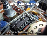 Korg Mono/Poly - Oscillator * KLM-354 - Burned Resistors Above SSM2033 VCOs (Part of the Heater Regulation)
