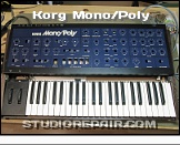 Korg Mono/Poly - Top View * Panel Boards Removed