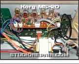 Korg MS-20 - Opened * PCB KLM-129 External Signal Processor & KLM-128 Patch Panel Board