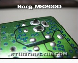 Korg MS2000 - Circuit Board * Broken Soldering Points