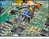 Korg Polysix - Photocoupler Fix * Replacing Faulty HTV P1501 Photocoupler w/ FET-based Circuitry (Schematic by Stefan Schmitt, 2015)