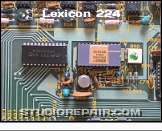 Lexicon 224 - A/D Converter * AIN card - Analog input circuitry. The DAC800 with its DM2504 successive approximation register companion.