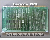 Lexicon 224 - DMEM Circuit Board * DMEM card - Data memory and I/O circuitry. Solder side.