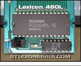 Lexicon 480L - Memory Cartridge * P/N 750-04718 - Toshiba TC5564 8k × 8-bit CMOS SRAM w/ Dallas DS1221 Nonvolatile Controller