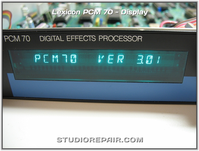 STUDIO REPAIR - Lexicon PCM 70 - Display