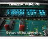 Lexicon PCM 70 - Display Reverse * A vacuum fluorescent display (VFD)