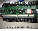 Motu 24 I/O - Matrix LEDs * The removed front panel reveals matrix LEDs used for level metering