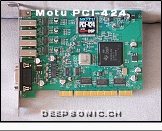 Motu PCI-424 - Circuit Board * Component side of the first revision of the PCI-424