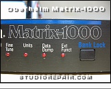 Oberheim Matrix-1000 - Front Panel * Logotype