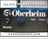 Oberheim Matrix-1000 - Front Panel * Logotype
