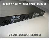 Oberheim Matrix-1000 - Rear Panel * Mains, MIDI, audio and that's it…