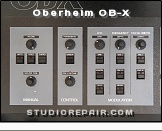Oberheim OB-X - Panel * Sections: Manual / Control / Modulation