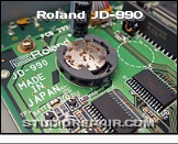 Roland JD-990 - Battery * Maintenance & Repair - Worn Out Lithium Coin