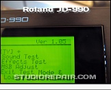 Roland JD-990 - Display * Maintenance & Repair - OS Update from Version 1.00 to 1.05