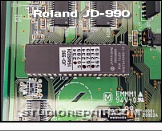 Roland JD-990 - Circuit Board * OS ROM - Hitachi HN27C4096 262144-Word×16-Bit EPROM (4MBit/512kByte)