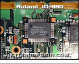 Roland JD-990 - Circuit Board * HG62E11B24FS Gate Array for Card I/O