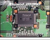 Roland JD-990 - Circuit Board * Roland MB87424APF-G-LBND ASIC (TVF Chip)