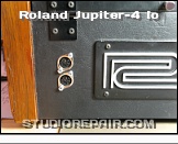 Roland Jupiter-4 Io - MIDI Jacks * Kovariant Io MIDI Retrofit System - Rear Jacks