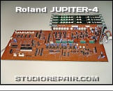 Roland Jupiter-4 - Mother Board Assembly * Motherboard PCB 052-364B with Module Controller PCB 052-235D and 4× Module Board PCB 052-314E
