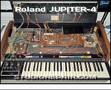 Roland Jupiter-4 - Opened * Keyboard Assembly Removed