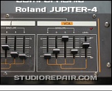 Roland Jupiter-4 - Panel Controls * VCA - ADSR Envelope, Amplifier Level