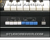Roland Jupiter-4 - Panel Controls * Key Arpeggiator & Assign Mode (Poly / Unison), Hold On/Off Switch