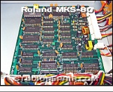 Roland MKS-80 - CPU Board * The CPU board contains a 8051 MCU to control both voice boards as well as all peripherals like buttons, LEDs and the LCD.