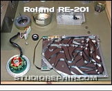 Roland RE-201 - Taken Apart * Drive Motor & Tape Chamber