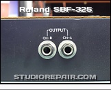 Roland SBF-325 - Rear View * OUTPUT CH-A & CH-B