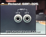 Roland SBF-325 - Rear View * INPUT CH-A & CH-B